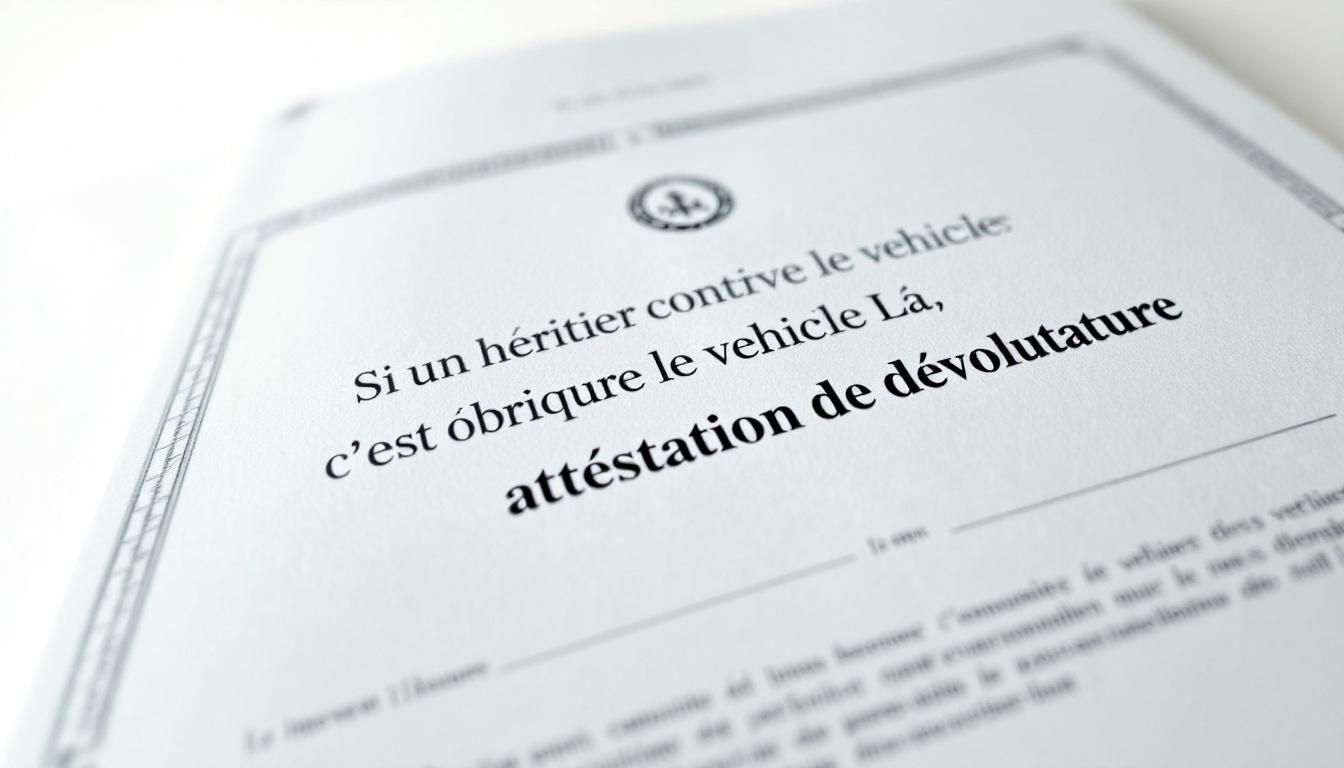 Documents nécessaires pour changer une carte grise après succession