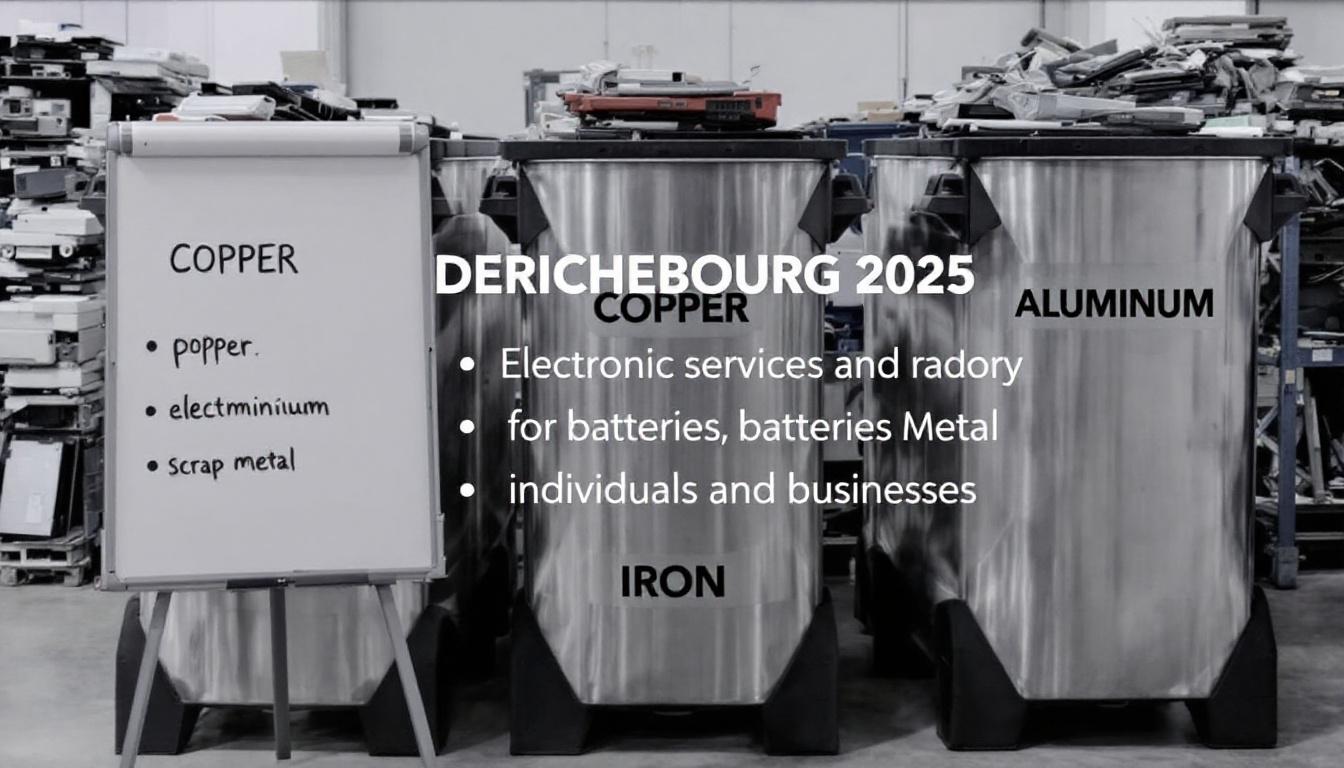 Centre de tri Derichebourg pour le recyclage de métaux et déchets