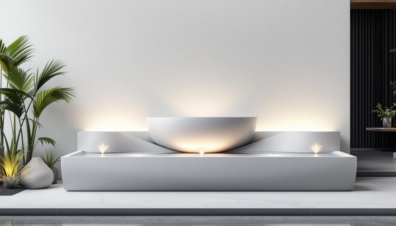 Design élégant de la fontaine Koela dans un intérieur moderne