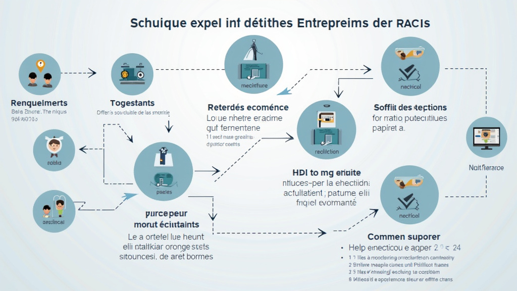 Équipe travaillant en collaboration avec une matrice RACI