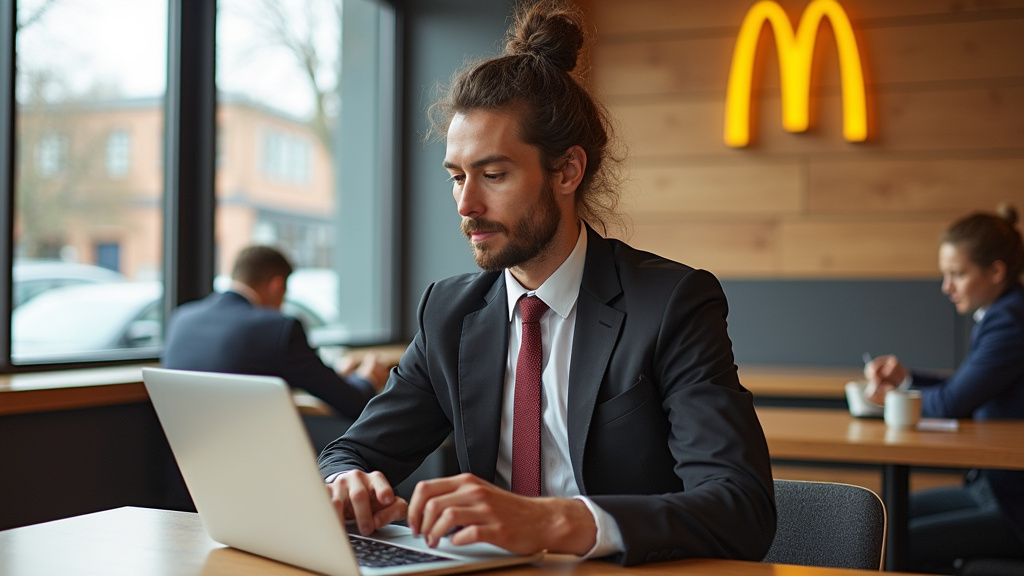 Carte de l'Europe avec les salaires des managers McDonald's
