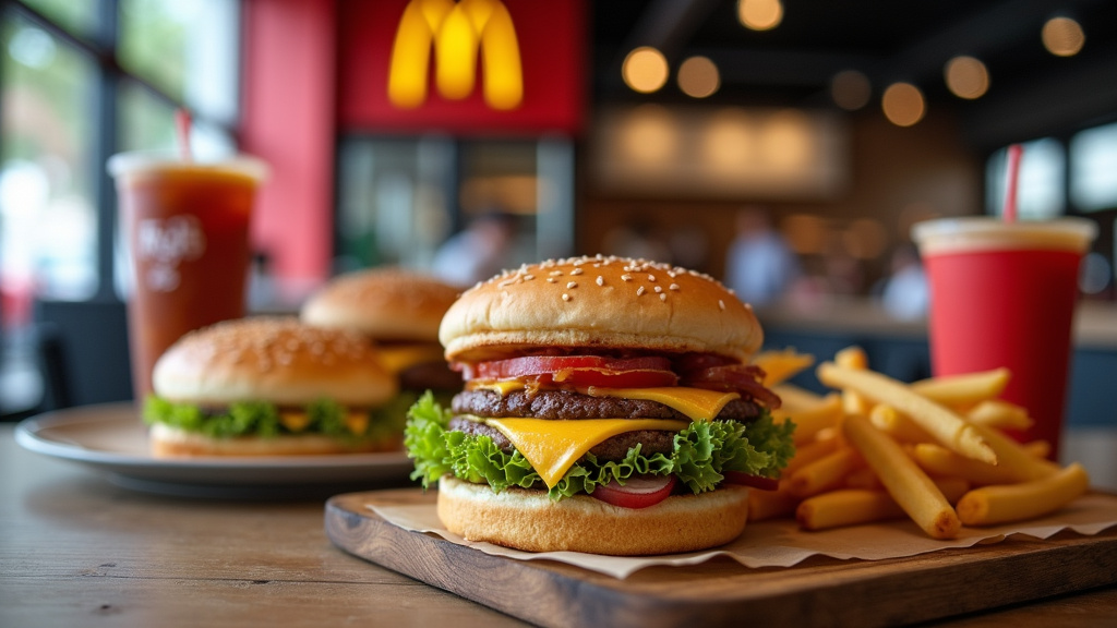 Manager McDonald's en France discutant avec son équipe