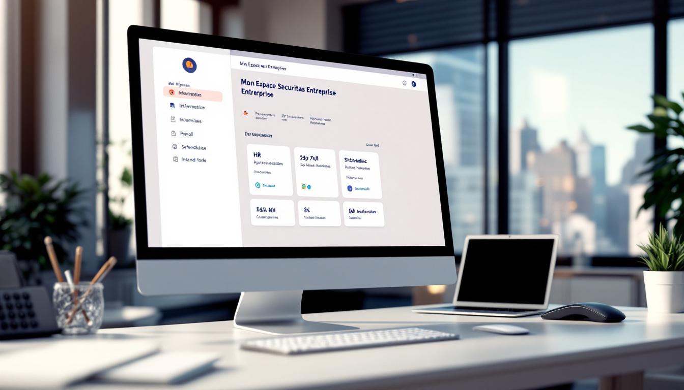 Interface du portail collaborateur Securitas Entreprise en 2025