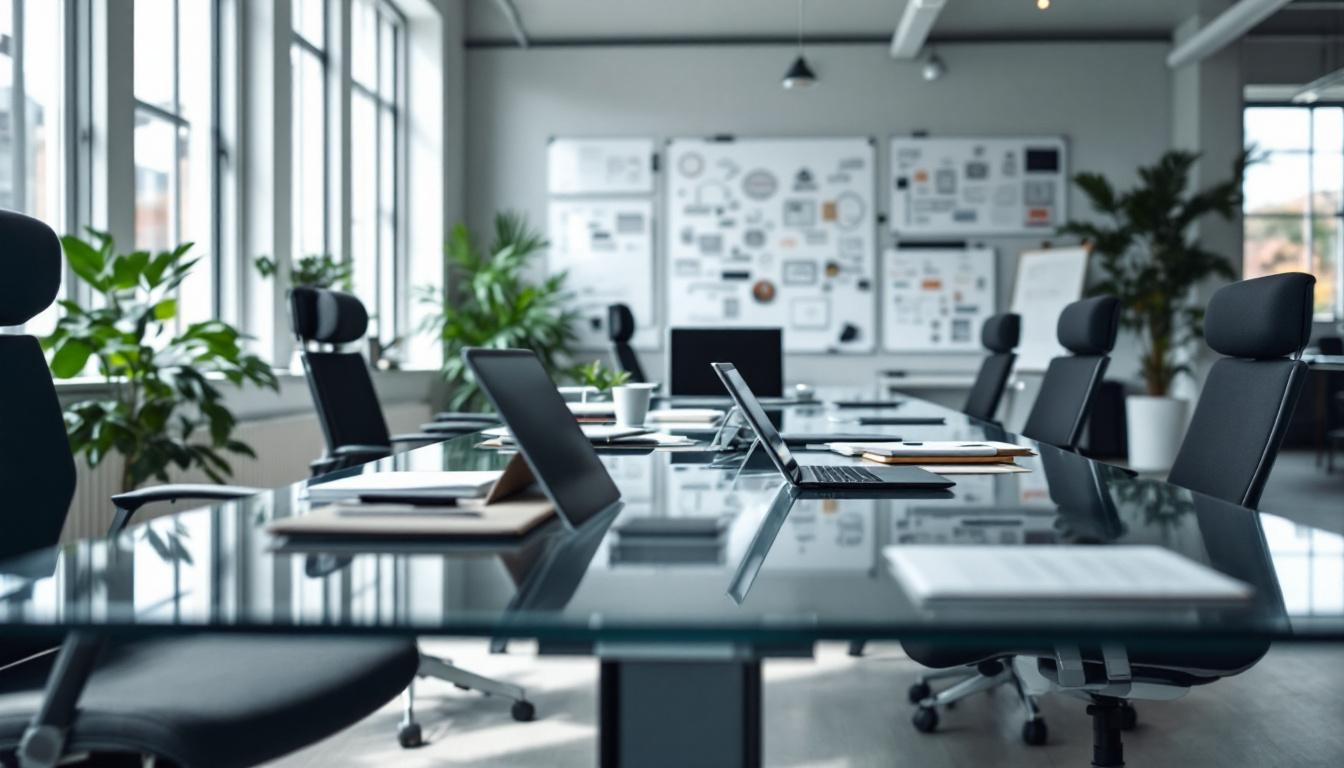 Équipe d'agence de marketing travaillant sur une stratégie de levée de fonds